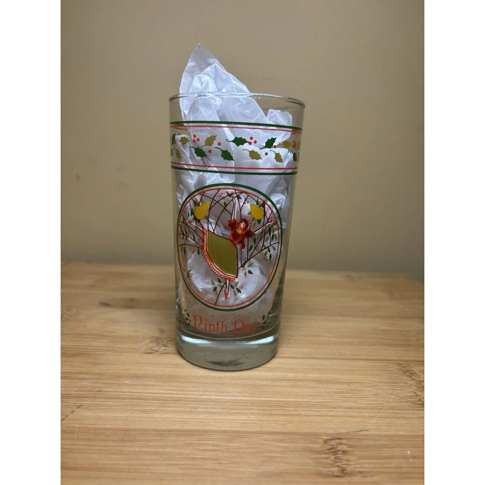 Libbey 12 Days of Christmas Glass 
